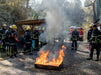 Seascope France students at the fireground during STCW Fire Prevention and Fire Fighting training